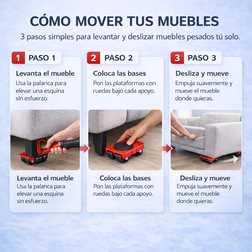 SoloLift™ - Mueve Muebles Sin Dolor y Sin Hacer Fuerza